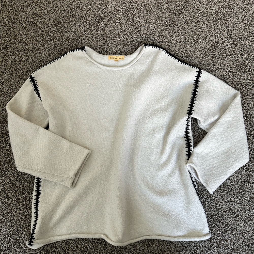 Mesh + Lace Sweater